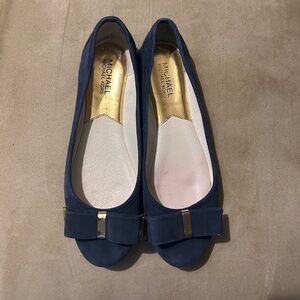Michael Kors Navy Suede Ballet Flats 8M